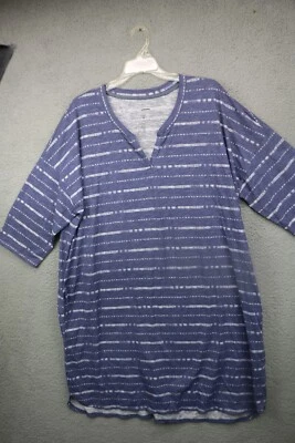 Camisa/vestido de noche para mujer Sonoma - talla 1X-1/2 mangas - bolsillos Foto 1 de 4