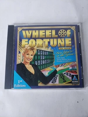 Wheel Of Fortune PC CD-ROM Game Hasbro Windows 95 98 1st Edition Manual Included - Image 1 of 4