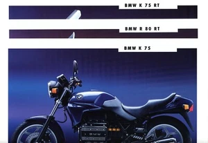 Original Prospektblätter BMW K 75 / R 80 RT / K 75 RT Motorrad Werbeblatt (A412 - Picture 1 of 5