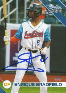 Enrique Bradfield Jr. Signierte 2024 Aberdeen Ironbirds Karte #27 Orioles Prospekt! - Bild 1 von 1