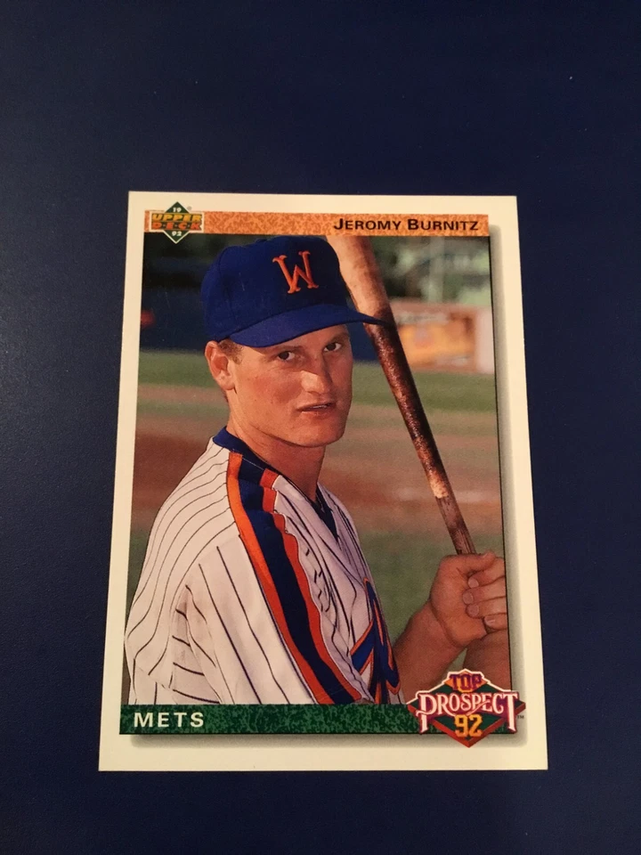 1992 Upper Deck #65 JEROMY BURNITZ ROOKIE New York Mets Nice Look! - Image 1 of 1