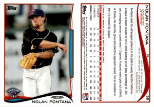 2014 Topps Pro Debut Baseball Card 59 NOLAN FONTANA JETHAWKS / ASTROS