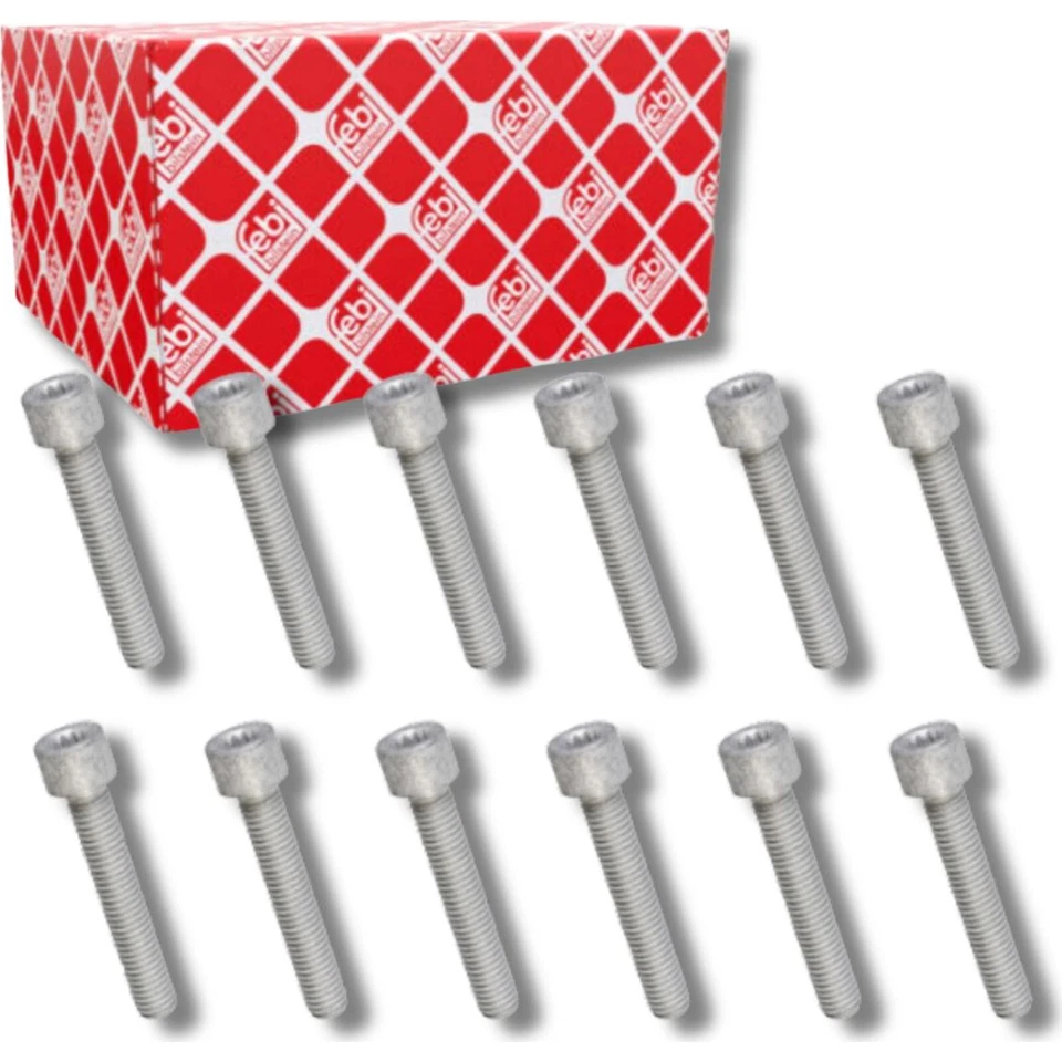 12x FEBI Schraube Gelenkwellenflansch Antriebswelle für AUDI PORSCHE SEAT VW - Bild 1 von 1