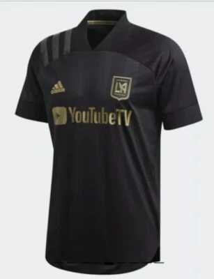 🔥 ADIDAS LOS ANGELES FC HOME AUTHENTIC JERSEY-MENS Large -NWT $130 MSRP - Image 1 of 4