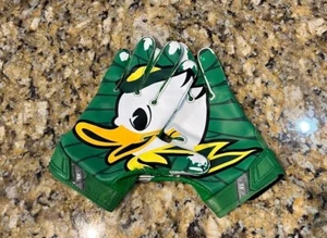 Oregon Ducks Game Used Gloves Football Nike Vapor Jet XL WR Jalen Brown #15 Rare - Picture 1 of 20