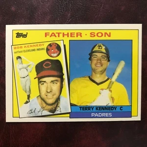 1985 Topps TIFFANY Set TERRY & BOB KENNEDY FATHER SON #135 ** MINT ** HIGH GRADE - Picture 1 of 2