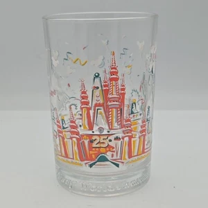 Vintage 1996 Walt Disney World 25th Anniversary Remember The Magic  Glass - Picture 1 of 2