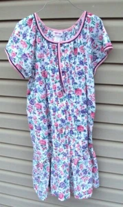 Vtg Women's CAPER COAT Made in USA ~ Size M ~ Snap Front MUMU House Dress Gown - Picture 1 of 8
