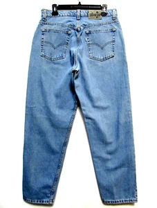 Vintage Levi's 664 Damenjeans 13/14 Medium 32 x 30 Silvertab blau Denim lose hergestellt in den USA - Bild 1 von 17