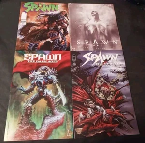 SPAWN LOT 4 FAN EDITION 1 BLOOD & SALVATION 1 THE UNDEAD 1 THE DARK AGES ALL NM - Picture 1 of 9