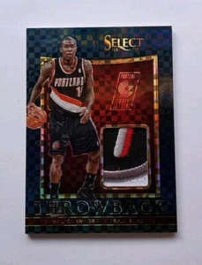 2015-16 15 Panini Select Jamal Crawford Throwback Jersey Patch Prizm Black 1/1 - Picture 1 of 2