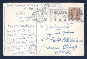 KANADA 1939 SARCEE CAMP INCOMMING RECEIVER ON PPC - Bild 1 von 1