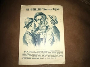 Antique Peerless Metamorphic Victorian Ephemera Trading Card Ad Peerless - Picture 1 of 9