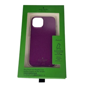 Kate Spade Dark Raspberry Glitter iPhone 15 Hülle - Bild 1 von 6
