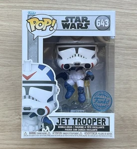 Funko Pop Star Wars Jet Trooper #643 + Free Protector - Picture 1 of 6
