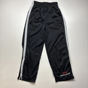 JNCO Pants Boys Medium Black White Track Athletic Zip Up Mesh Vintage 90s - Picture 1 of 5