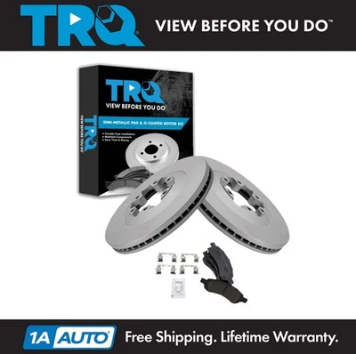 TRQ Front Brake Pad & Rotor Kit Fits 2009-2012 Chevrolet Colorado GMC Canyon - Изображение 1 из 4