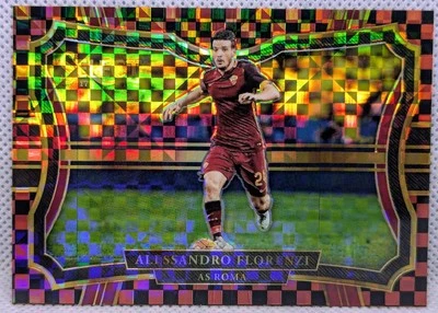 ALESSANDRO FLORENZI 2017-18 Panini Select CHECKERBOARD PRIZM #287 AS ROMA - Image 1 of 4