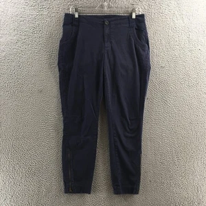 Pantalones ajustados al tobillo Athleta para mujer 8 púrpura mezcla de algodón tiro medio cremallera al tobillo informales - Imagen 1 de 21