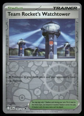 Team Rocket's Watchtower 180/182 Uncommon Reverse Holo NM Pokemon SV10: Destined - Image 1 of 2
