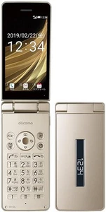 Refurbished SHARP AQUOS SH02L Flip Phone 34 Inch Gold Waterproof 8MP Docomo - Picture 1 of 2