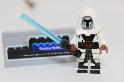 Lego (c) 1x Star Wars Figur - Jedi Knight Revan - white Revan - MOC Custom Druck