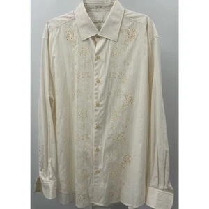Tommy Bahama Long Sleeve Dress Shirt With Floral Print Size XL Silk Blend - Picture 1 of 6
