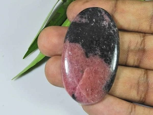 29X50X03MM Natural Rojo Rodonita Cuarzo Ovalado Cabujón Piedra Preciosa Suelta h467 - Imagen 1 de 9