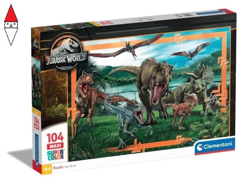 PUZZLE CLEMENTONI PUZZLE 104 MAXI JURASSIC WORLD - Immagine 1 di 1