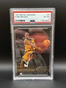 1997-98 Metal Universe - Kobe Bryant #81 - Los Angeles Lakers PSA 6 - Foto 1 di 3