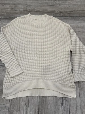 DBG Urban Outfitters Oversized Cream Sweater Size Small Mock Neck - Image 1 of 4
