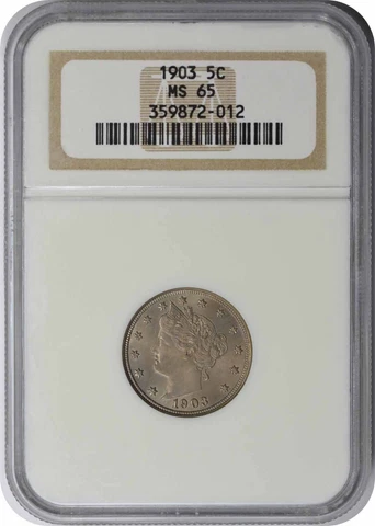 1903 Liberty Nickel MS65 NGC Cover