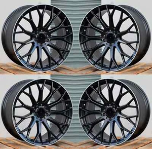 19x8.5 +35 Wheels For Audi A3 A4 A5 Q3 Q5 VW Passat 5x112 Rims 19" Set 4 - Picture 1 of 4