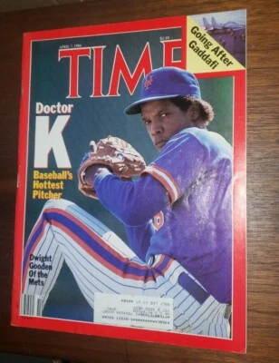 Dwight Gooden Mets April 7 1986 Time Magazine Doctor K Honda - Image 1 of 4
