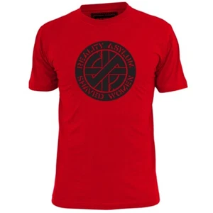 Mens Crass Reality Asylum Inspired Poster T Shirt Punk Pistols Ruts Clash - Picture 1 of 3