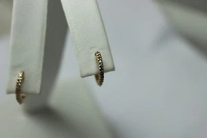 .20 H/SI2 CARAT DIAMOND STUD EARRING  14KT YELLOW GOLD NOT ENHANCED - Picture 1 of 3