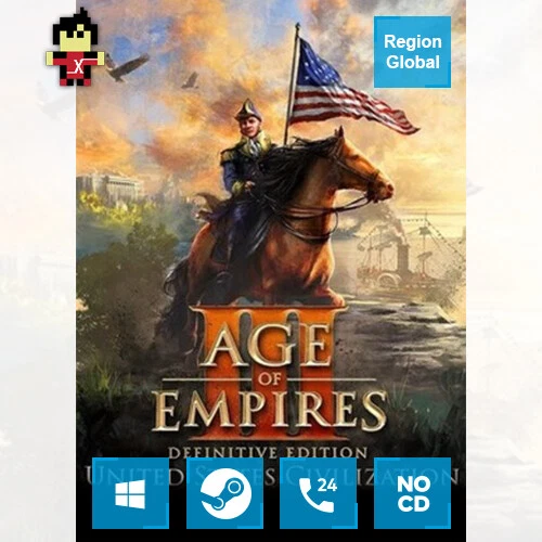 Age of Empires III United States Civilization DLC 3 Game Steam Key Region Free - Image 1 of 4