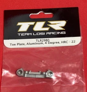 NEW IN PACKAGE TEAM LOSI RACING TLR2980 TOE PLATE ALUMINUM 4 DEGREE HRC : 22 - Bild 1 von 3