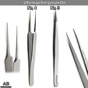 Mikroskopie Uhrmacher Pinzette Splitter Präzision Pinzette Schmuckpinzette Labor - Bild 1 von 9