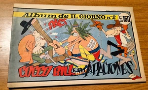 album de il giorno 2-JACOVITTI-COCCO BILL E GLI APACIONES-FEBBRAIO 1962-ORIGINAL - Picture 1 of 3
