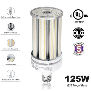 125W LED Corn Light Bulb Replace 400W Metal Halide Garage Workshop High Bay Lamp - Picture 1 of 12