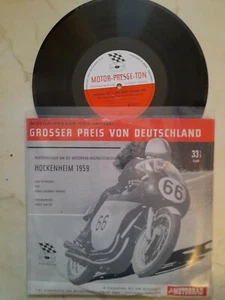 GROSSER PREIS VON DEUTSCHLAND Hockenheim 1959 *MOTOR-PRESSE-TON 10inch LP* - Picture 1 of 2