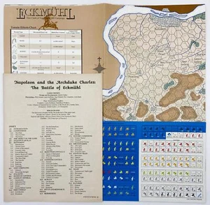 Napoleon and the Archduke Charles: The Battle of Eckmuhl Game, Unpunched w/Map - Picture 1 of 10
