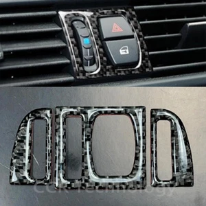 Real Carbon Fiber Center AC Control Trim Cover Fits 11-16 F10 F11 550i 535i M5 - Bild 1 von 3