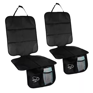 Car Seat Protectors Protectors With Non-Slip Bottom Waterproof Large Mesh Pocket - Picture 1 of 9