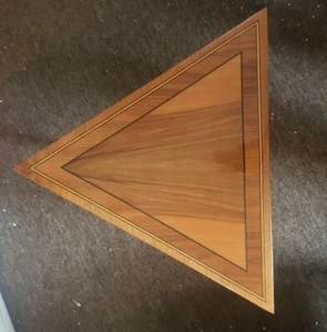 Music Box End / Side Table- Triangle - Inlay - Set of 2 - Picture 1 of 12