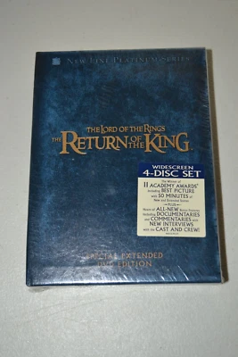 Lord of the Rings Return of the King Special Extended DVD Edition SEALED Foto 1 de 4