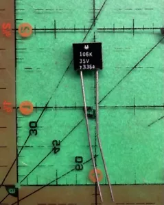 Capacitors Tantalum TIM106K035POY Mallory 10uf 35v Radial Molded 5.08mm 1pc - Picture 1 of 2