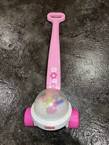 Pink Fisher Price Corn Popper Push Pull Toddler Toy Popcorn Pump - Picture 1 of 2