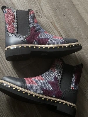 Botas Chelsea Free People Detalle Textil Atlas Azul Marino Para Mujer Talla US 38/8 Foto 1 de 4